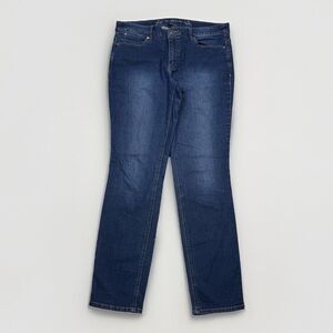 Christopher & Banks Jeans Womens 8 Modern Skinny High Mid Blue Measure 33 x 29.5